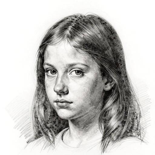 Leonardo-inspired Pencil Sketch Portrait