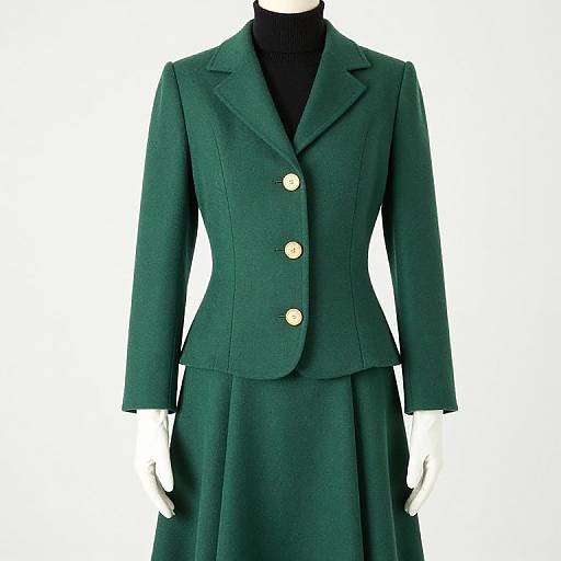 Vintage 1930s Spruce Green Wool Suit