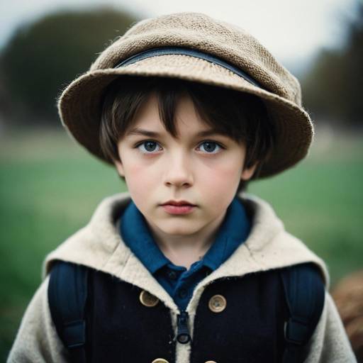 Realistic Child Shepherd in Costume