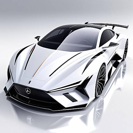 Futuristic Luxury Sports Sedan in 8K