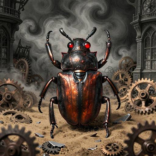 Iron Juggernaut Beetle in Clock Tower