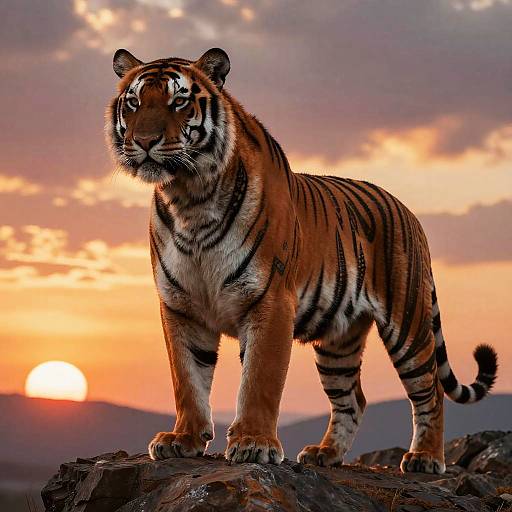 Majestic Anthropomorphic Tiger Design