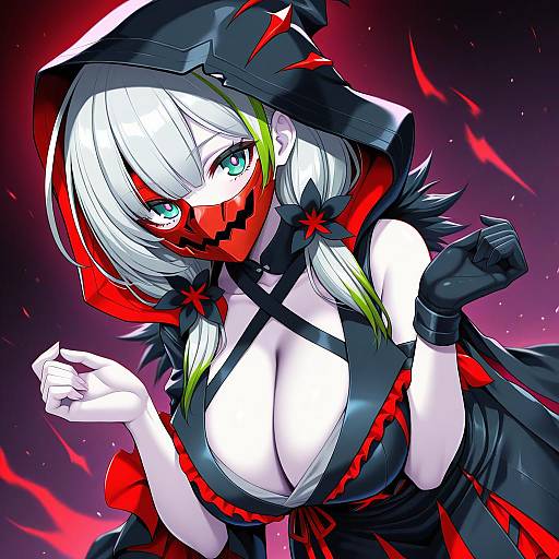 Illustration of Diabellstar the black witch, yu-gi-oh! in the style of Kanno takanori