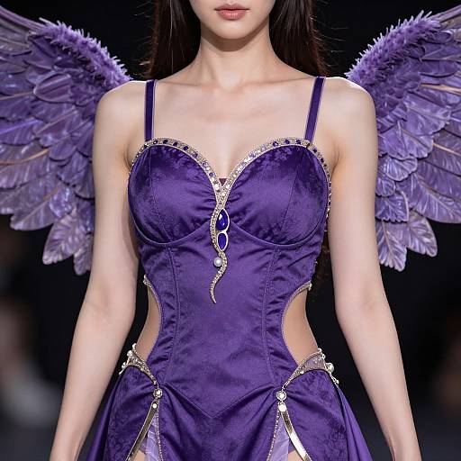 Goddess Iris in Purple Wings