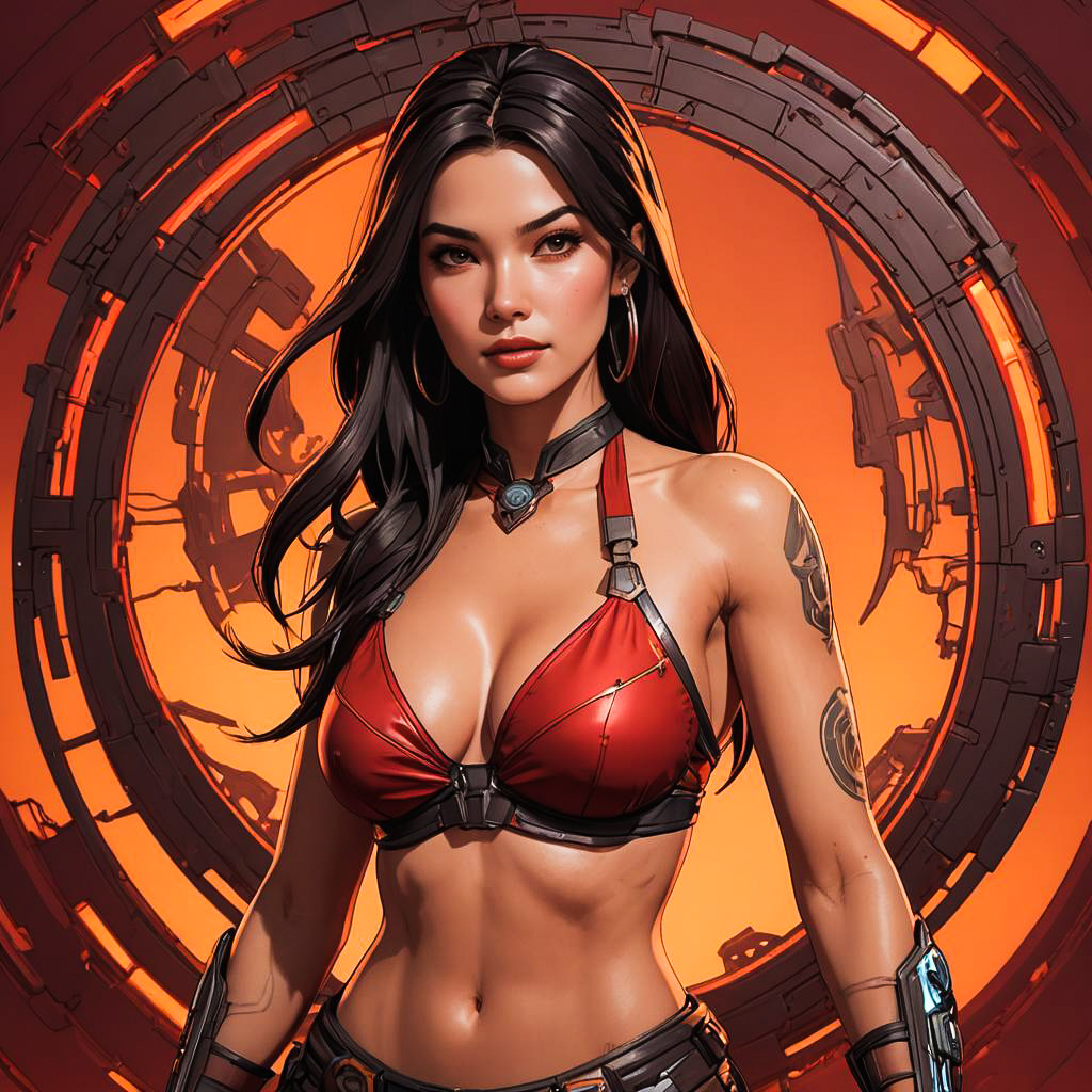 Sultry Actress in Borderlands 3 Style