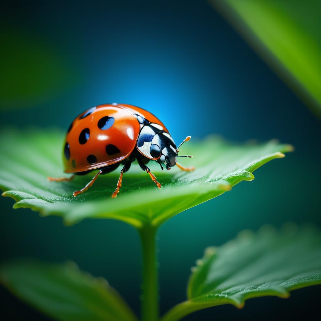 Enchanting Macro Photography of Ladybug