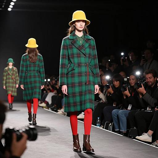 Confident Model on Fashion Runway