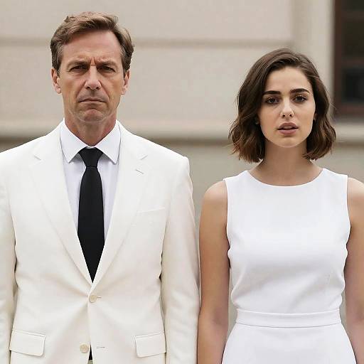 Candid Outdoor Portrait of Two Figures