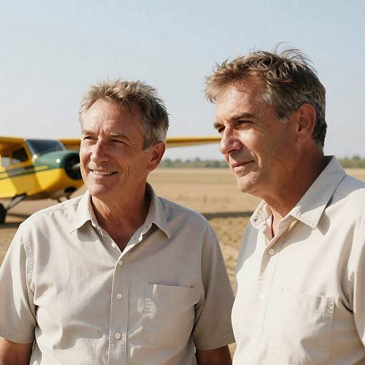 Two Friends in a Grassy Field Portrait