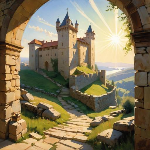 Medieval Castle at Sunrise