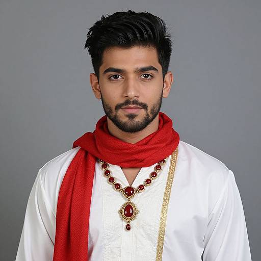 Realistic Aladdin-Inspired Male Portrait