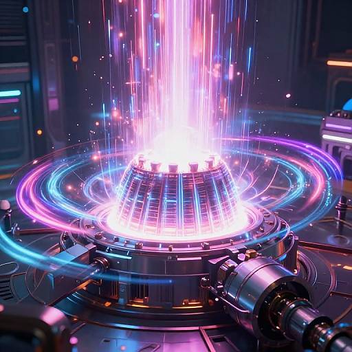 Powerful Reactor Core Energy Visualization