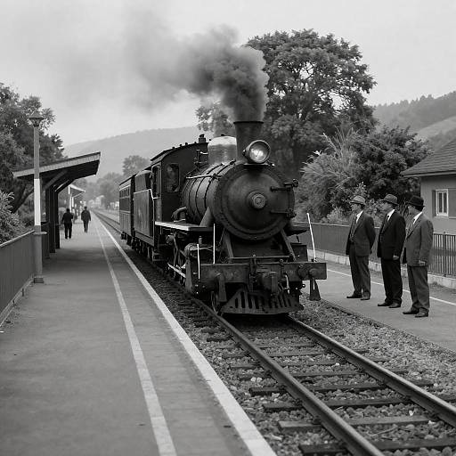 Timeless Arrival of a Steam Locomotive