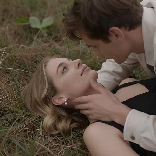 Intimate Close-Up in Nature's Embrace