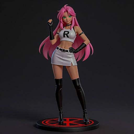 Confident Female Character Illustration