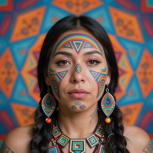 Ojibwe Woman with Fibonacci Tattoos