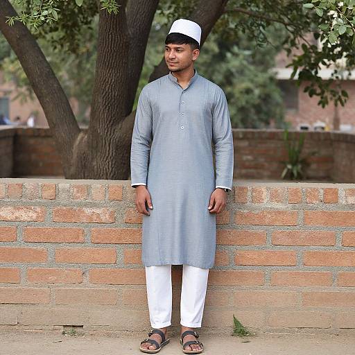 Stylish Punjabi Suit Outdoors