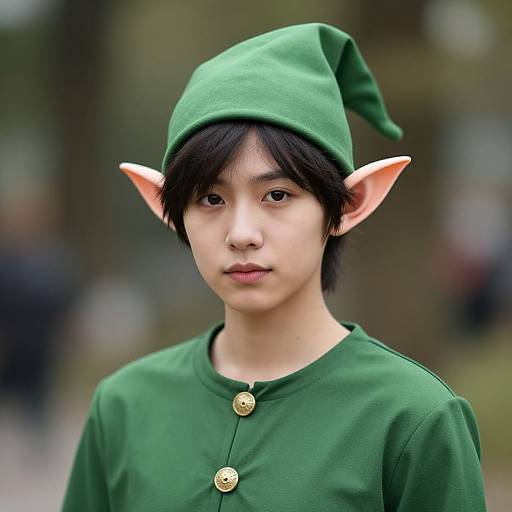 Realistic Professional Elf Costume Portrait