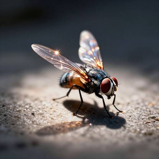 Ethereal Fly Emitting Curious Glows