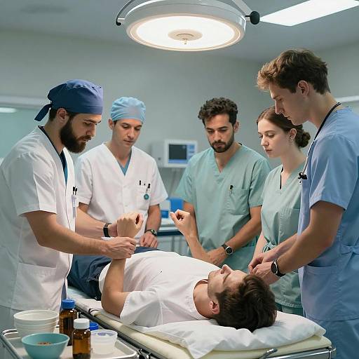 Intense Emergency Room Medical Scene