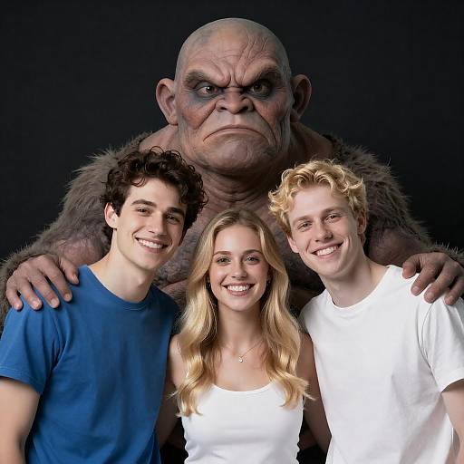 Smiles in Shadow of a Mysterious Creature