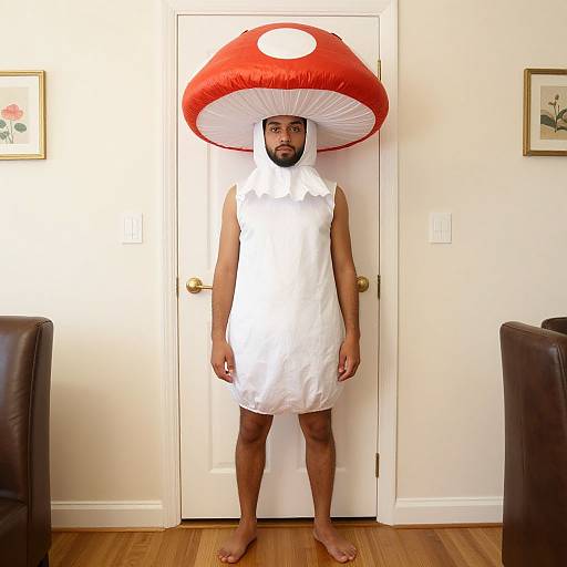 Aesthetic Mushroom Costume Male Portrait