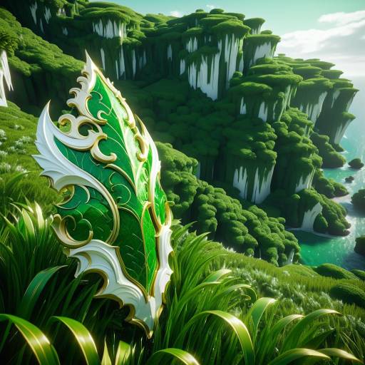 Ornate Armour in Lush Green Landscape