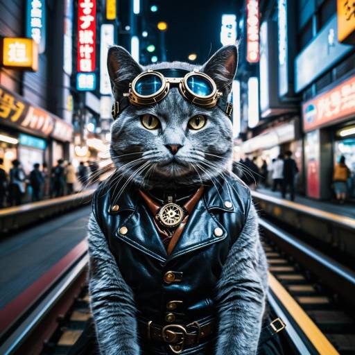 Steampunk Cat Adventures in Tokyo Nights Steampunk Cat Adventures in Tokyo Nights