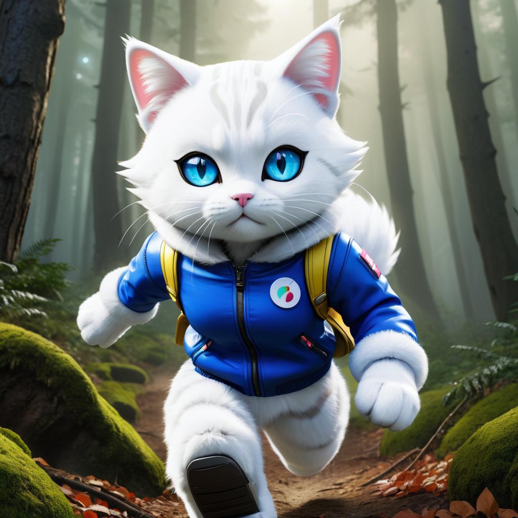 Feline Android 18 in Haunted Forest