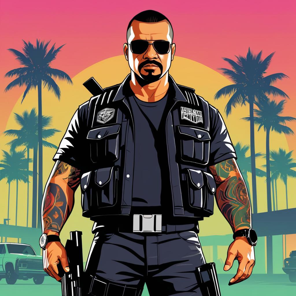 Fierce Cartel Enforcer Art Illustration