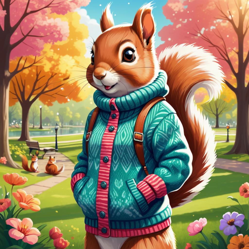 Charming Ecchi Squirrel in Sweater