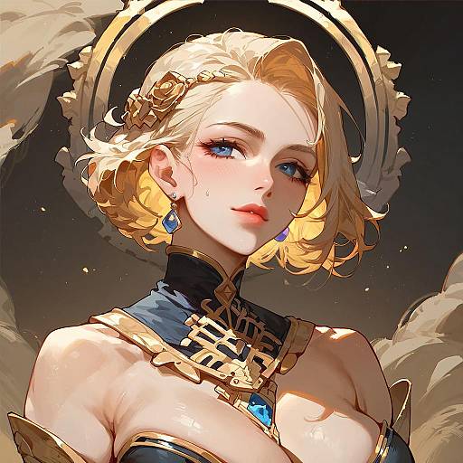 Frontal Solo Mid-Body Portrait in Desert