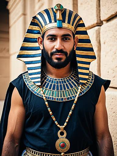 Modern Egyptian Cosplay Festival Portrait
