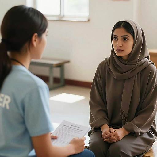 Empathetic Support Between Volunteer and Refugee