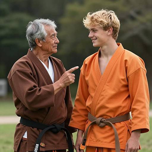 Martial Arts Dialogue in Nature