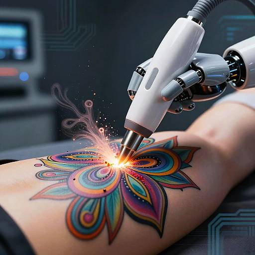 AI Laser Tattoo Removal Concept Art