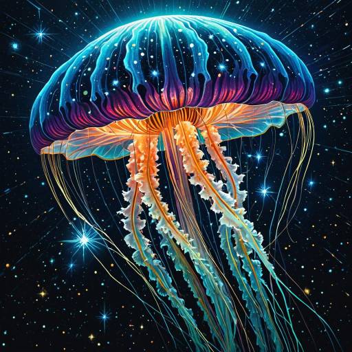 Celestial Psychedelic Jellyfish