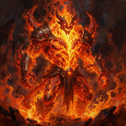 Molten Giant Volcanic Character Portrait