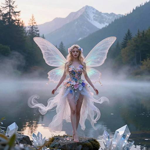 Misty Mountain Fairy at Dawn