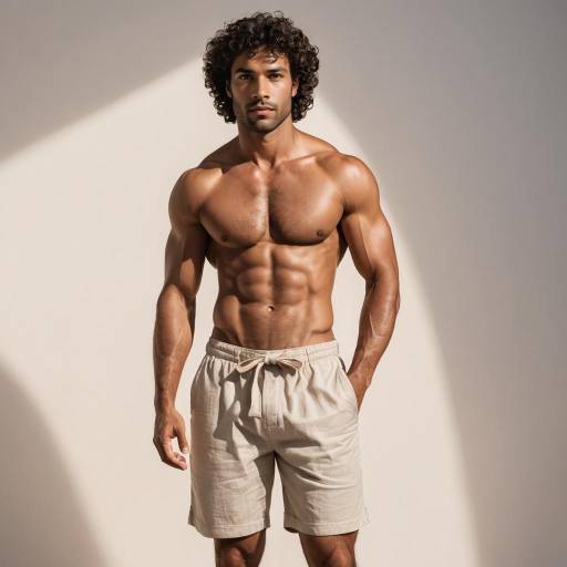 Confident Muscular Man in Natural Light