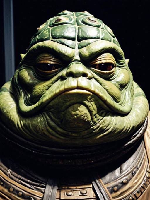 Comical Hyper-Realistic Jabba Face Swap