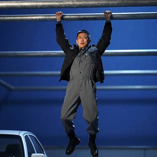 Dramatic Action Scene with Military Style