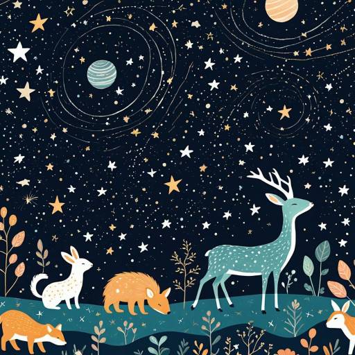 Cosmic Dreamscape with Gentle Animals Cosmic Dreamscape with Gentle Animals