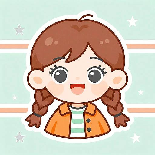 Playful Chibi Character Vector Art