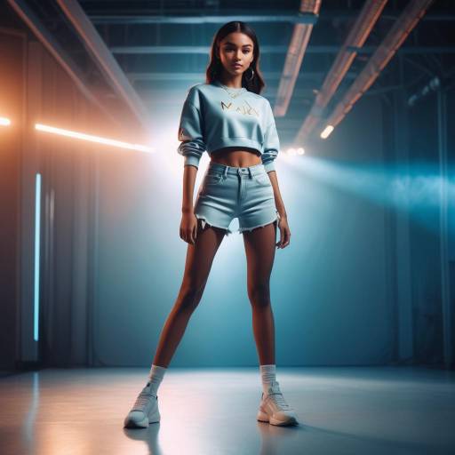Cinematic High Fashion Portrait of Young Model