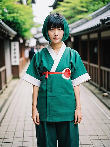 Lifestyle costume photo of Haku (sen to chihiro no kamikakushi). Cosplay clothes