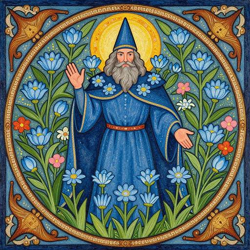 Colorful Artistic Dagda Illustration