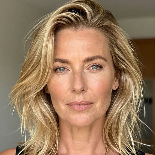 Hyper-Realistic Blonde Hair Portrait