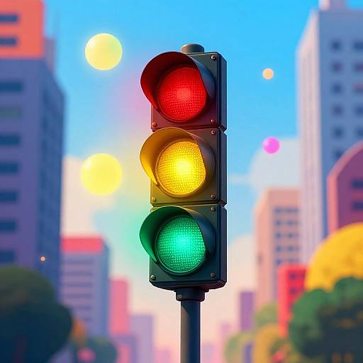 Futuristic Abstract Semaforo Art