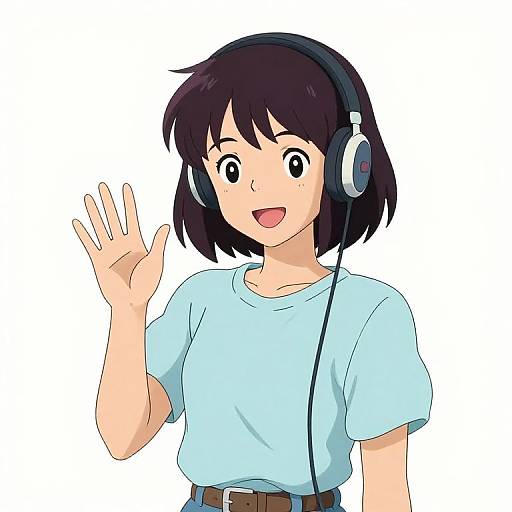 Minimalist Lofi Streamer Girl